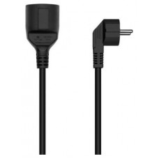 AISENS - CABLE ALARGADOR DE ALIMENTACION SCHUKO, CEE7/M-CEE7/H, NEGRO, 5.0M