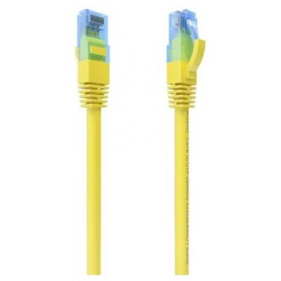 AISENS - CABLE DE RED LATIGUILLO RJ45 CAT.6 UTP AWG26 CCA, AMARILLO, 3.0M