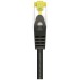 AISENS - CABLE DE RED LATIGUILLO RJ45 LSZH CAT.7 600 MHZ S/FTP PIMF AWG26, NEGRO, 0.5M