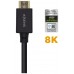 AISENS - CABLE HDMI V2.1 ULTRA ALTA VELOCIDAD / HEC CERTIFICADO 8K@60HZ 48GBPS, A/M-A/M, NEGRO, 3.0M