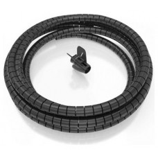 AISENS - ORGANIZADOR DE CABLE EN ESPIRAL 25MM, NEGRO, 6.0M