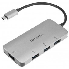 ADAPTADOR TARGUS USB-C A 4xUSB 3.0 PLATA