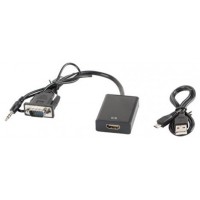 ADAPTADOR LANBERG VGA MACHO+AUDIO 3.5MM JACK/HDMI HEMBRA 20 CM NEGRO ADAPTADOR LANBERG VGA MACHO+AUDIO 3.5MM JACK/HDMI HEMBRA 20 CM NEGRO