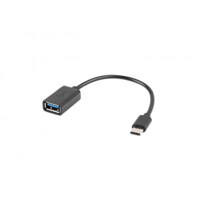 ADAPTADOR LANBERG OTG USB-C(M) A USB-A 2.0 (H) 15 CM NEGRO