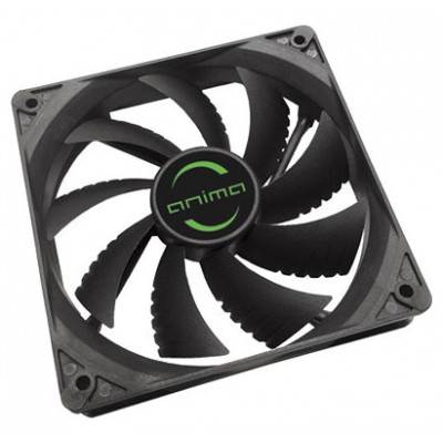 VENTILADOR 12CM ANIMA 1.200RPM NEGRO (Espera 4 dias)