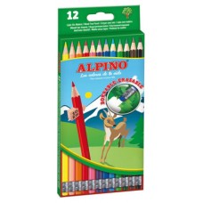 Alpino Estuche 12 lápices de colores borrables (Espera 4 dias)