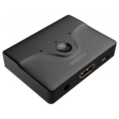 HDMI SWITCH 3 PUERTOS 4K + CONTROL REMOTO APPROX (Espera 4 dias)