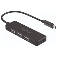 APPROX Hub USB Tipo-C 3USB 2.0 + 1Puerto USB 3.0