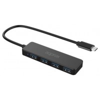 HUB 4 PUERTOS USB 3.0 A TYPE-C NEGRO APPROX (Espera 4 dias)