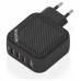 AISENS - CARGADOR GaN 100W, 3xUSB-C PD3.0 QC4.0, 1xUSB-A QC3.0, NEGRO