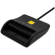 LECTOR TARJETA INTELIGENTE DNI USB-C  NEGRO AISENS