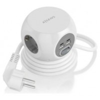 REGLETA 3 SALIDAS AISENS SOBREMESA 2xUSB-C 2xUSB-A