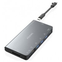 DOCK 8 EN 1 USB-C A HDMI-RJ45-3USBA-USBC-SD-MICROSD