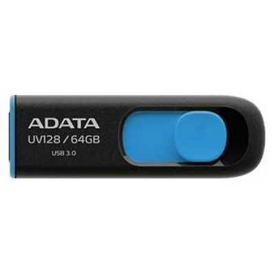 ADATA Lapiz Usb UV128 64GB USB 3.2 Negro/Azul