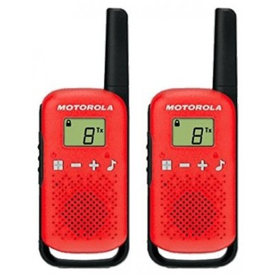 MOTOROLA T42 Walkie Talkie 4Km 16CH Rojo Duo