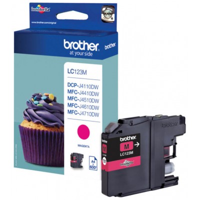 TINTA BROTHER LC-123M MAGENTA (Espera 4 dias)