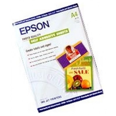 Epson Papel Autoadhesivo Especial HQ. A4, 10 Hojas de 167g.