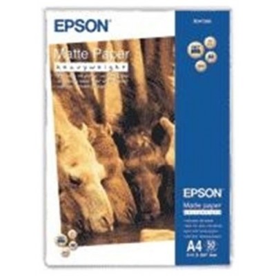 Epson Papel Mate de Alto Gramaje, A4, 50 Hojas de 167g. Matte Paper Heavy Weight