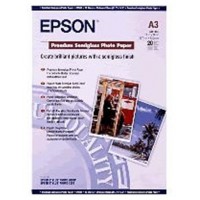 Epson Papel Fotografico Semibrillo (Premium SemiGlossy Photo) A3, 20 Hojas de 251g.
