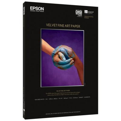 Epson GF Papel Velvet Fine Art. A3+, 20 h, 260g.