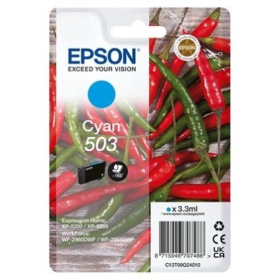 TINTA EPSON 503 ORI CIAN C13T09Q24010