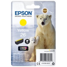 Epson Claria Premium Cartucho Amarillo 26 (Blister + Alarma acustico/Radiofrecuencia)