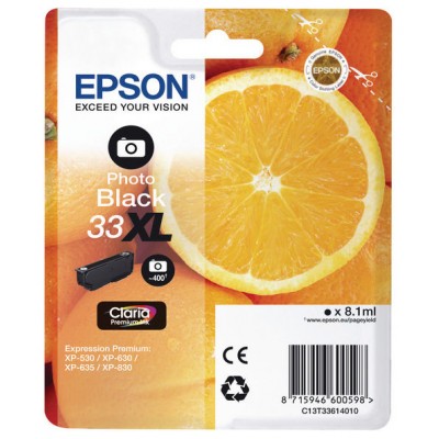 TINTA EPSON 33XL ORI NEGRO PHOTO C13T33614012