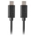 CABLE 2.0 LANBERG USB C MACHO/USB C MACHO 0.5M NEGRO