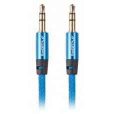 CABLE ESTEREO LANBERG JACK 3.5MM MACHO/JACK 3.5MM MACHO 1M AZUL