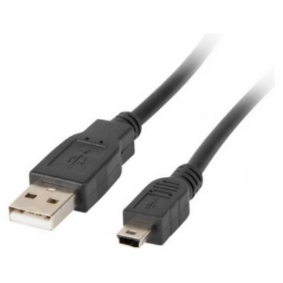 CABLE USB LANBERG 2.0 MACHO/MINI A USB-A MACHO 0.3M (CANON) NEGRO