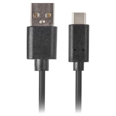 CABLE USB LANBERG 2.0 MACHO/USB C MACHO QUICK CHARGE 3.0 1.8M NEGRO