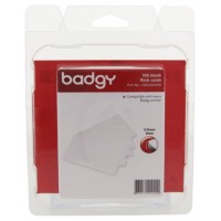 PACK 100 TARTEJAS PVC BADGY CBGC0030W (Espera 4 dias)