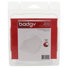 PACK 100 TARTEJAS PVC BADGY CBGC0030W (Espera 4 dias)