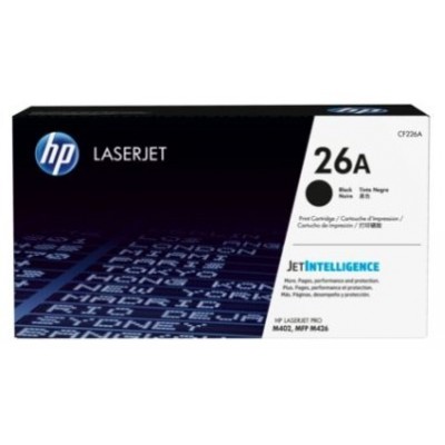 Cartucho de toner original HP LaserJet 26A negro