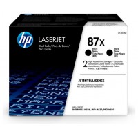 HP LaserJet Enterprise M506dn/M527 Pack 2 Toner Negro 87X Alta capacidad 18.000 paginas HP LaserJet Enterprise M506dn/M527 Pack 2 Toner Negro 87X Alta capacidad 18.000 paginas