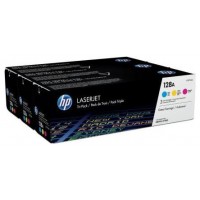 HP TONER LASER TRICOLOR 128A PACK 3