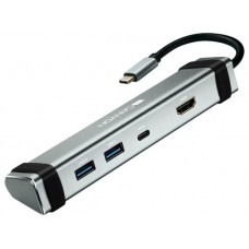 HUB 4 PUERTOS USB-C GRIS CANYON (Espera 4 dias)