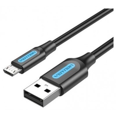 CABLE USB 2.0 A MICRO USB 0.5 M NEGRO VENTION (Espera 4 dias)