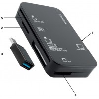 COOLBOX COOLBOX LECTOR DNIE /TARJETAS EXT.+ ADAP.USB-C