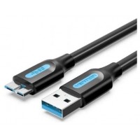 CABLE USB 3.0 A MICRO USB 0.25 M NEGRO VENTION (Espera 4 dias)