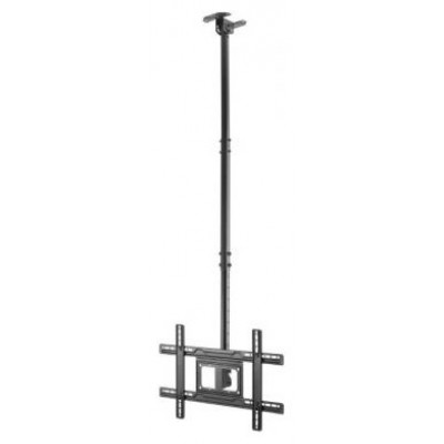 AISENS - SOPORTE DE TECHO GIRATORIO, INCLINABLE, EXTENSIBLE PARA MONITOR/TV 50KG DE 37-80, NEGRO