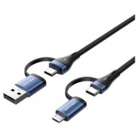 CABLE USB 2.0 TIPO USB-C/M-USB/M USB-C/M-MICROUSB/M 1 M NEGRO/AZUL VENTION (Espera 4 dias) CABLE USB 2.0 TIPO USB-C/M-USB/M USB-C/M-MICROUSB/M 1 M NEGRO/AZUL VENTION (Espera 4 dias)
