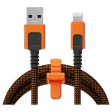CABLE XTREME USB-A A LIGHTNING 1.5M NEGRO/NARANJA XTORM (Espera 4 dias)