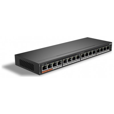 SWITCH IT DAHUA DH-SG1016P 16-PORT UNMANAGED GIGABIT POE SWITCH