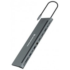 ADAPTADOR USB-C 12IN1 CONCEPTRONIC HDMIx2 DISPLAYPORT