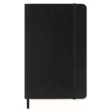 AGENDA 18 MESES 2024-2025 SEMANAL P (9 X 14 CM) NEGRA TAPA BLANDA MOLESKINE DSB18WN2Y25 (Espera 4 dias)