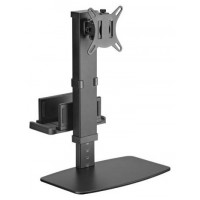 AISENS - SOPORTE DE MESA ECO GIRATORIO E INCLINABLE PARA MONITOR/TV Y MINI PC 8KG DE 17-32, NEGRO