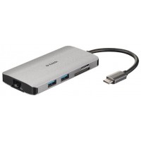 HUB USB-C D-LINK 8 EN 1 (HDMI 3USB3.0 1USB-C 1RJ-45