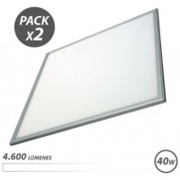 Pack 2 Paneles LED Elbat 60x60 40W 4600LM Luz Blanca (Espera 2 dias)