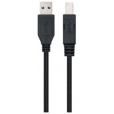 Ewent EW-100103-020-N-P cable USB 1,8 m USB 3.2 Gen 1 (3.1 Gen 1) USB A USB B Negro (Espera 4 dias)
